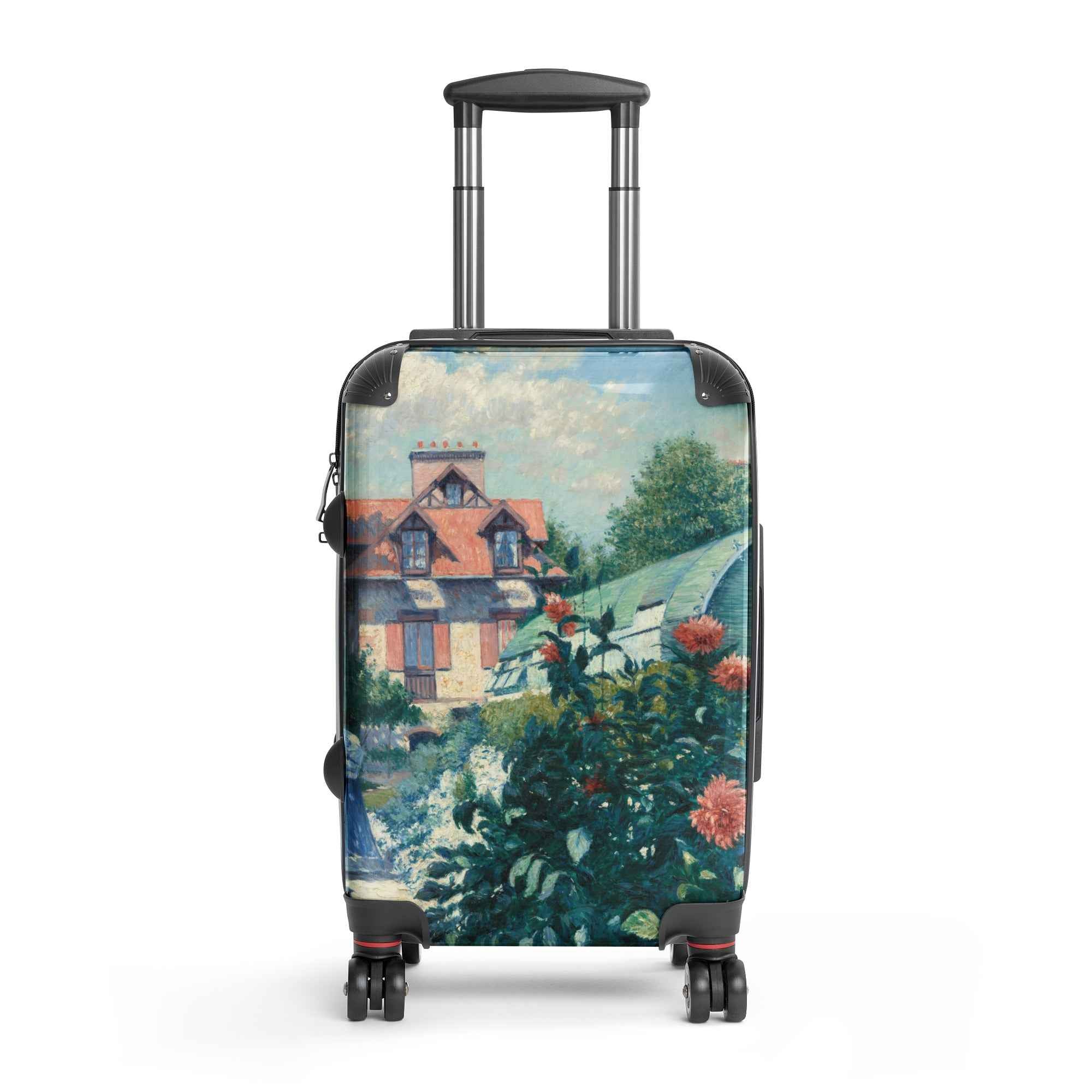 Dahlia Suitcase - Artistic Hard-Shell Suitcase for Garden Lovers - Rosetta Creative Boutique